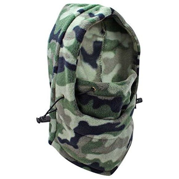 Snood Hat Ski Mask With Drawstring - Picture 3 of 6